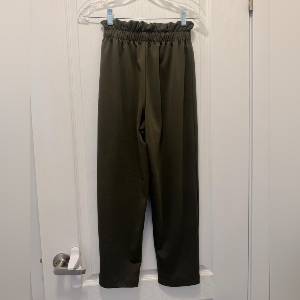 Ardene Olive Green Elastic Waist Pants - Picture 2 of 4